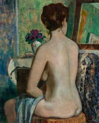 Femme nue à sa toilette