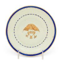 A Chinese Porcelain Cup and Saucer for the American Market
