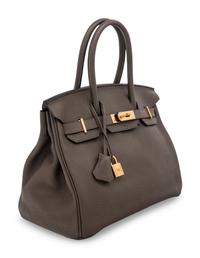 HERMÈS BIRKIN 30 IN CLEMENCE LEATHER