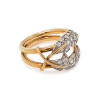 TIFFANY & CO., SCHLUMBERGER, DIAMOND 'TWO LEAVES' RING