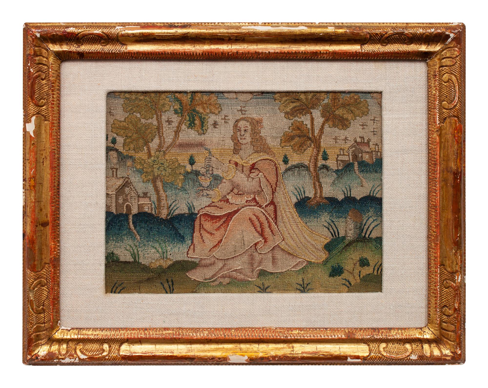 A Pair of English Needlework Pictures