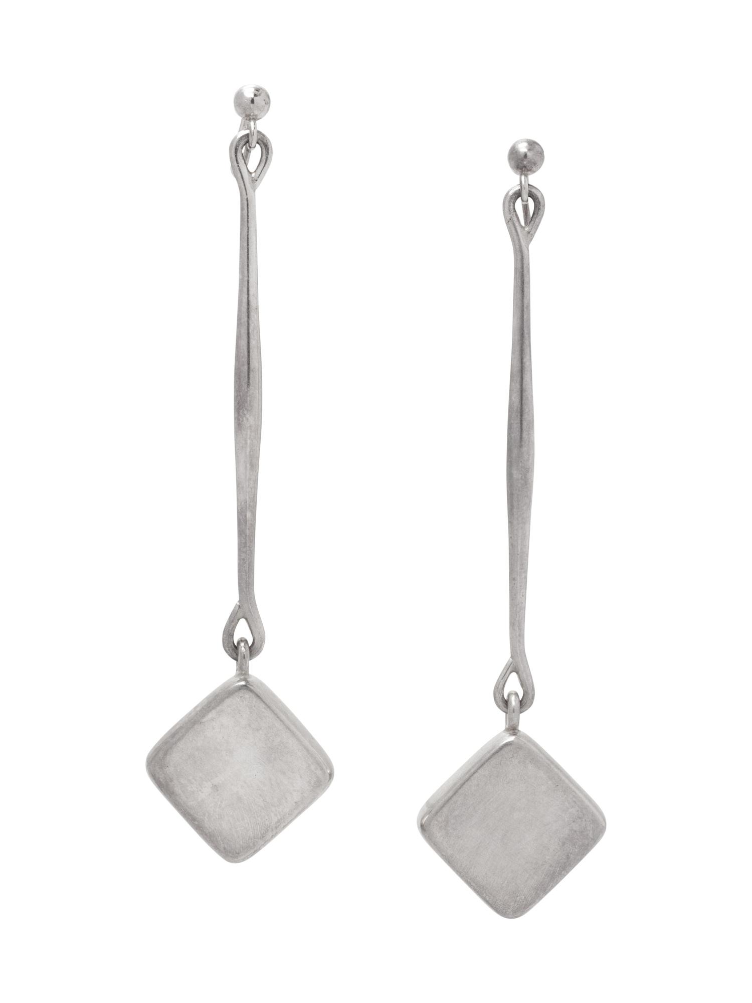 A Pair of Sterling Silver 'Mod' Earclips, Astrid Fog for Georg Jensen,