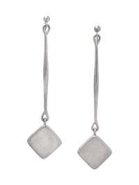A Pair of Sterling Silver 'Mod' Earclips, Astrid Fog for Georg Jensen,