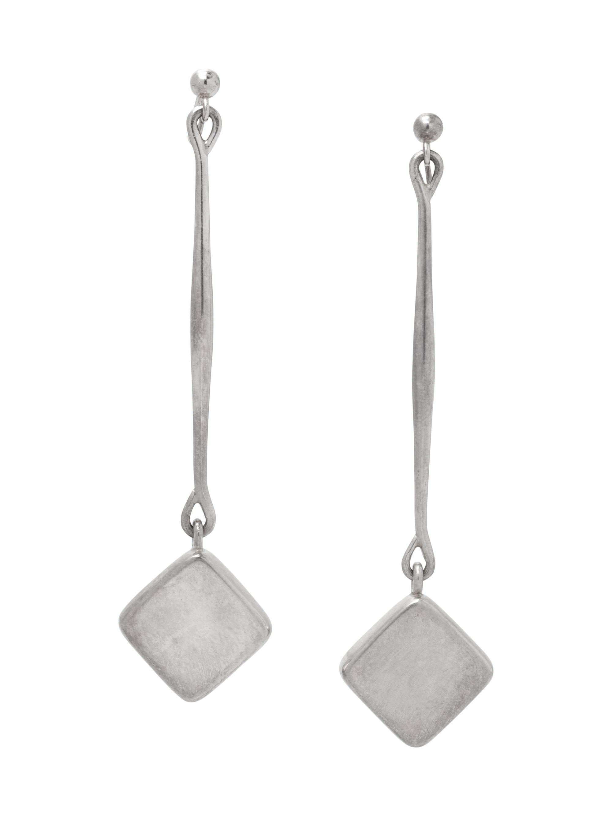 A Pair of Sterling Silver 'Mod' Earclips, Astrid Fog for Georg Jensen,