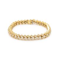 YELLOW GOLD AND DIAMOND BRACELET