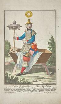 [Plate Books] Engelbrecht, Martin. Group of 12 Engravings from "Assemblage Nouveau des Manouvries Habilles..."