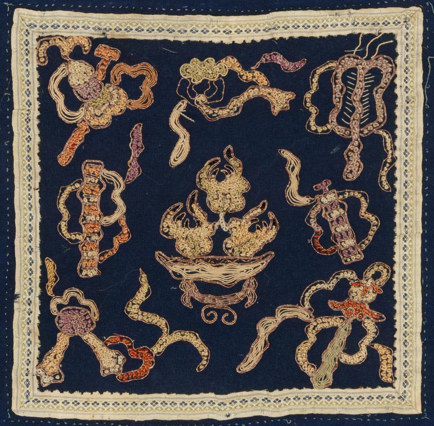 Seven Chinese Embroidered Silk Articles