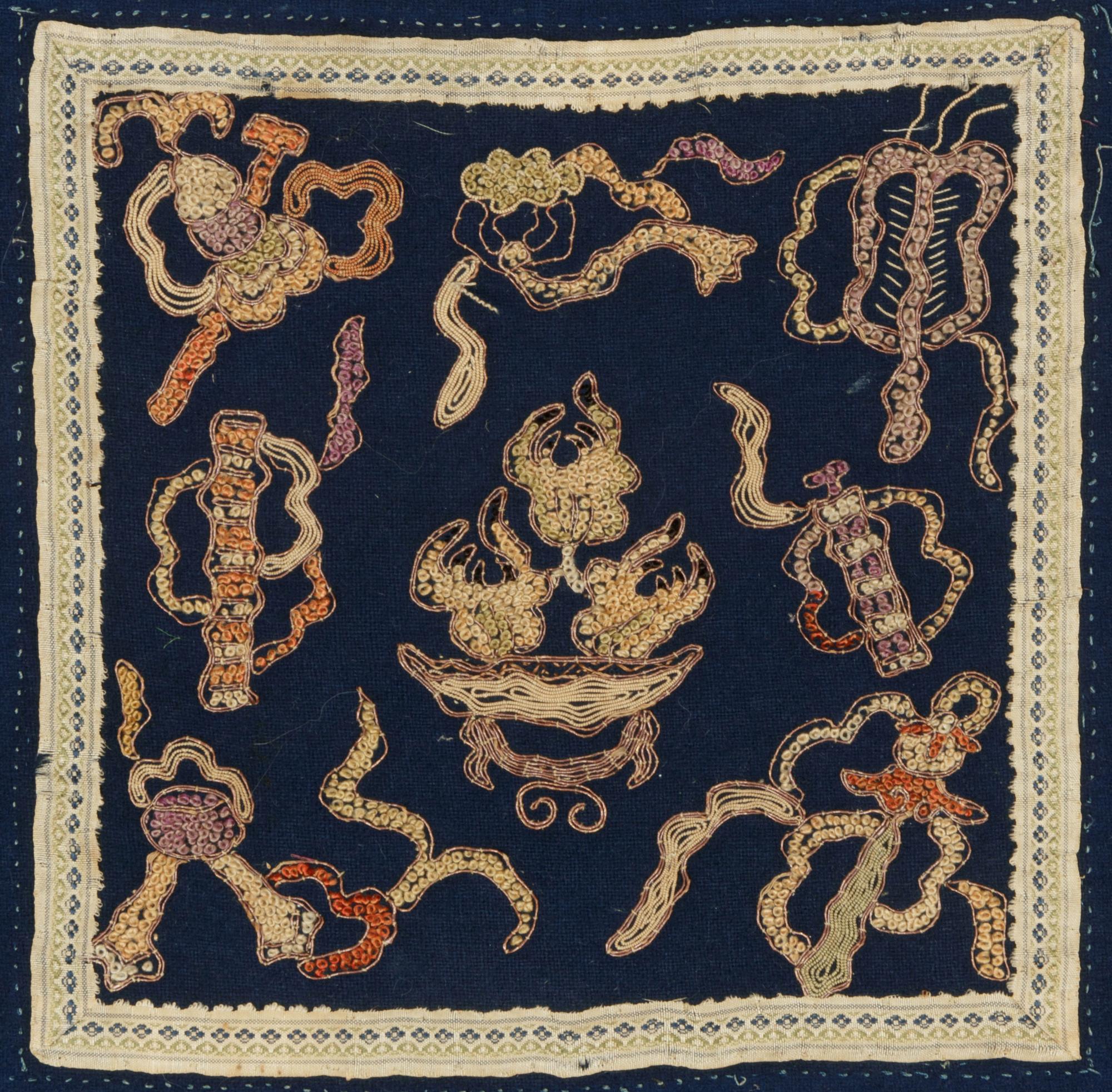 Seven Chinese Embroidered Silk Articles