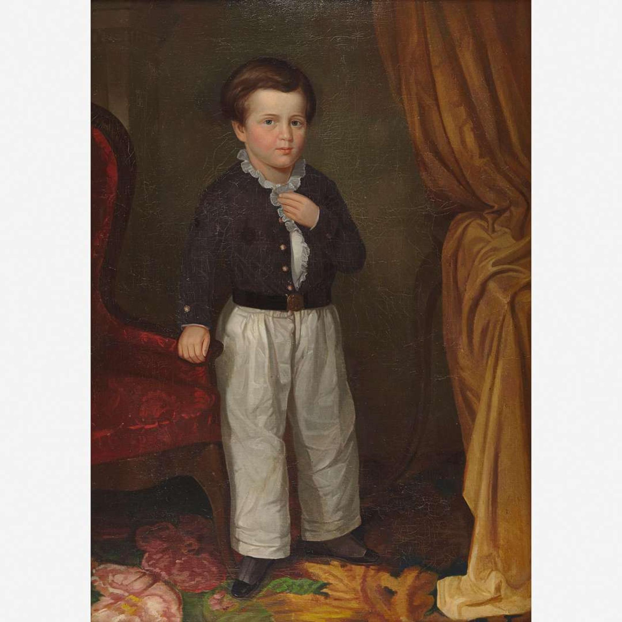 American School 19th century Portrait of a Young Boy