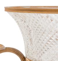A French Gilt Bronze Mounted Cut Glass Centerpiece