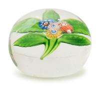 A Miniature Saint Louis Millefiori Nosegay Glass Paperweight