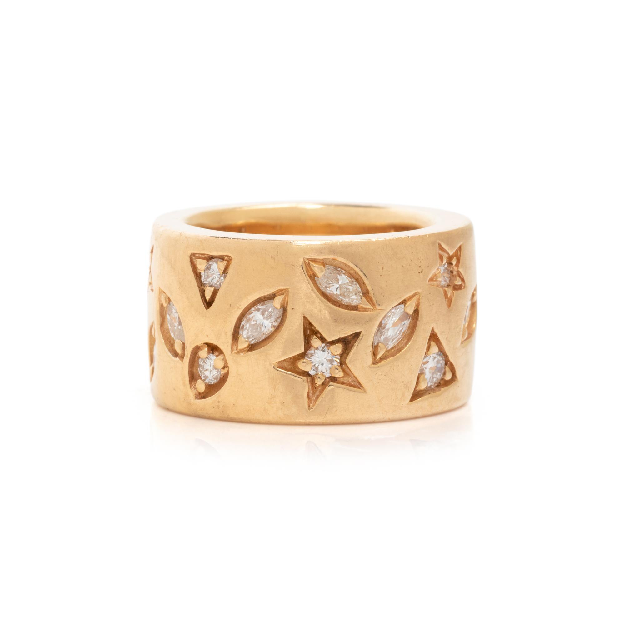 YELLOW GOLD AND DIAMOND RING