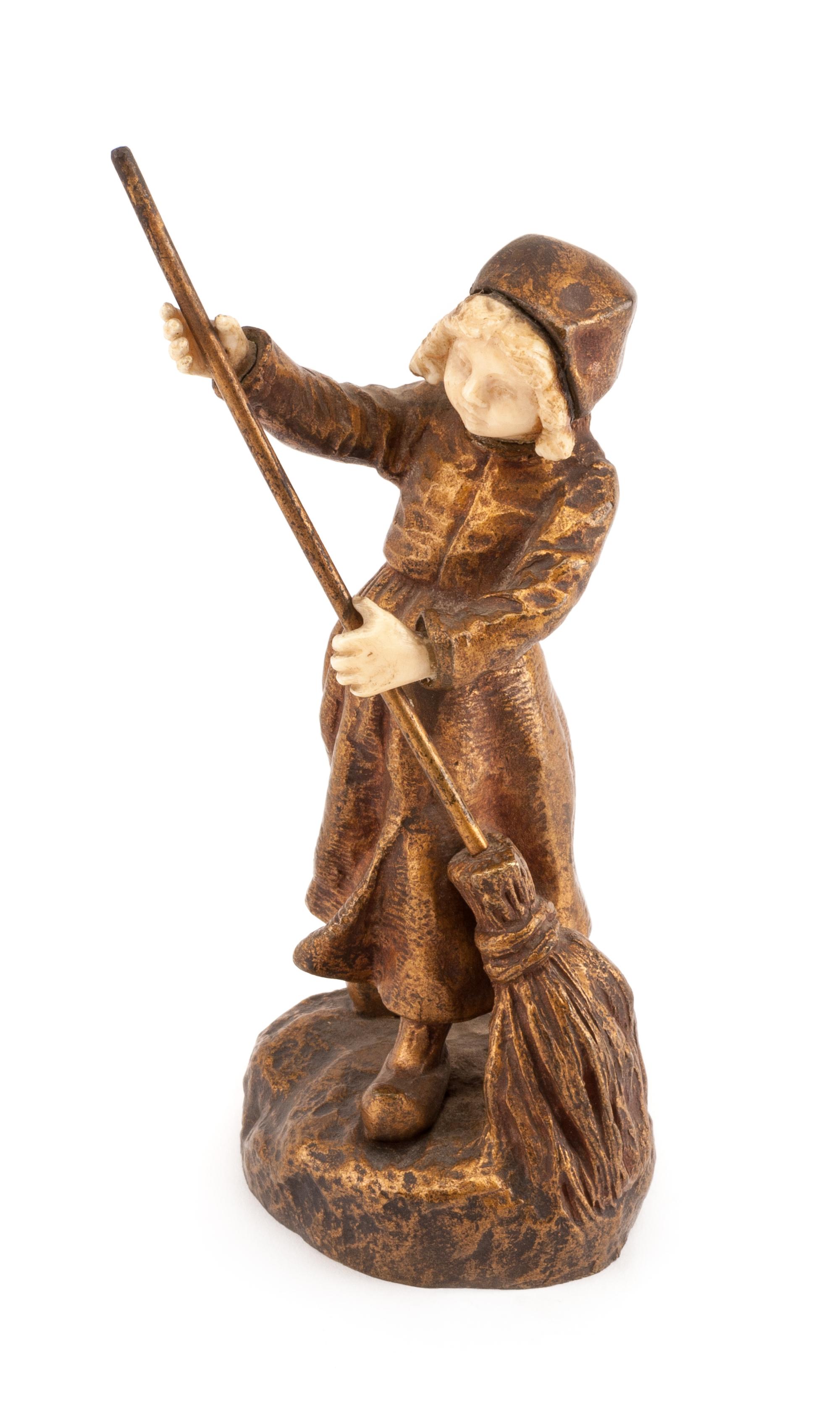 Georges Omerth, (French, 1895-1925), Girl with a Broom