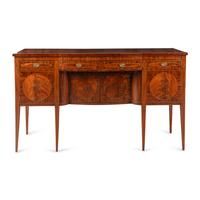A Federal Mahogany and Satinwood Sideboard