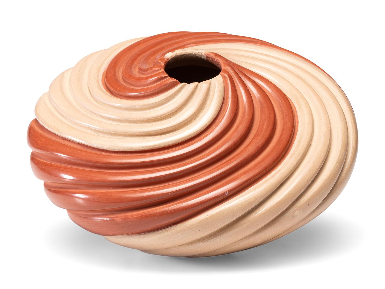 Swirling Pottery Bowl