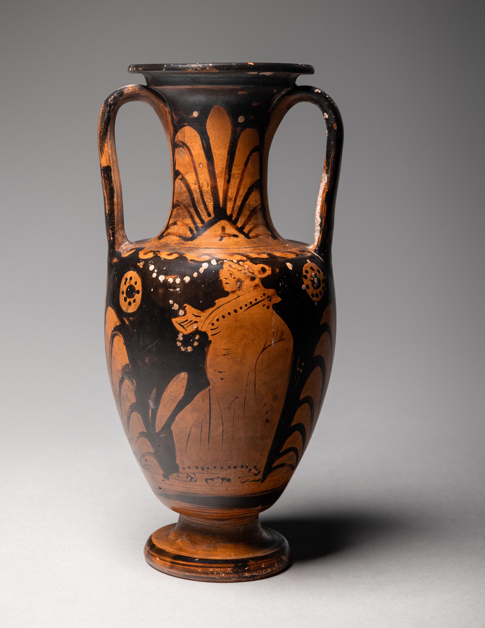 A Campanian Red-Figured Neck Amphora