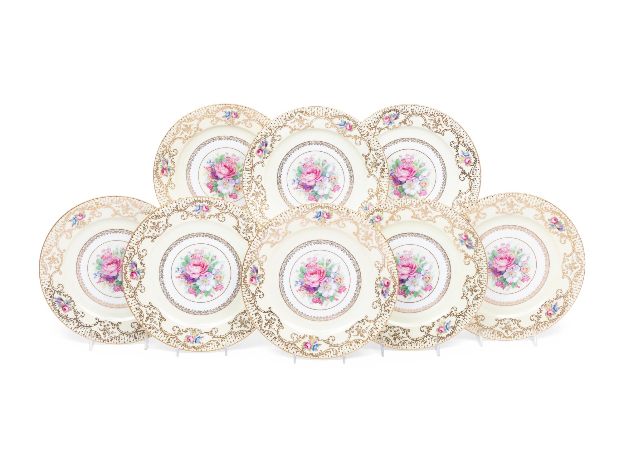 A Set of Eight Rosenthal Porcelain Chargers
