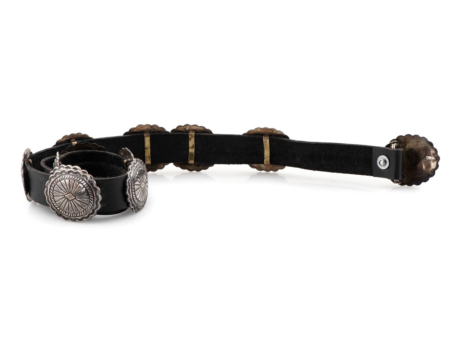 Southwestern-Style Silver Concha Belt