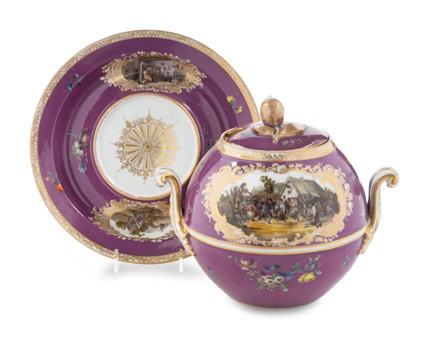 A Helena Wolfsohn Porcelain Tureen and Stand