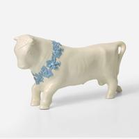 A Wedgwood Arnold Machin (1911-1999) Designed Queensware Ferdinand the Bull Figure UK, circa 1940
