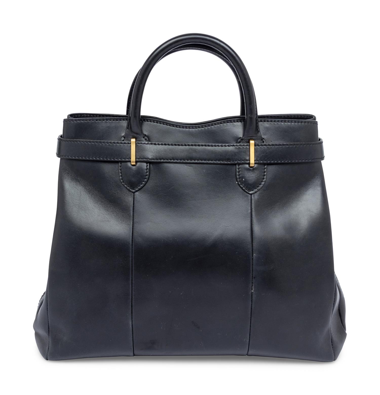 Gucci, Black Leather Tote
