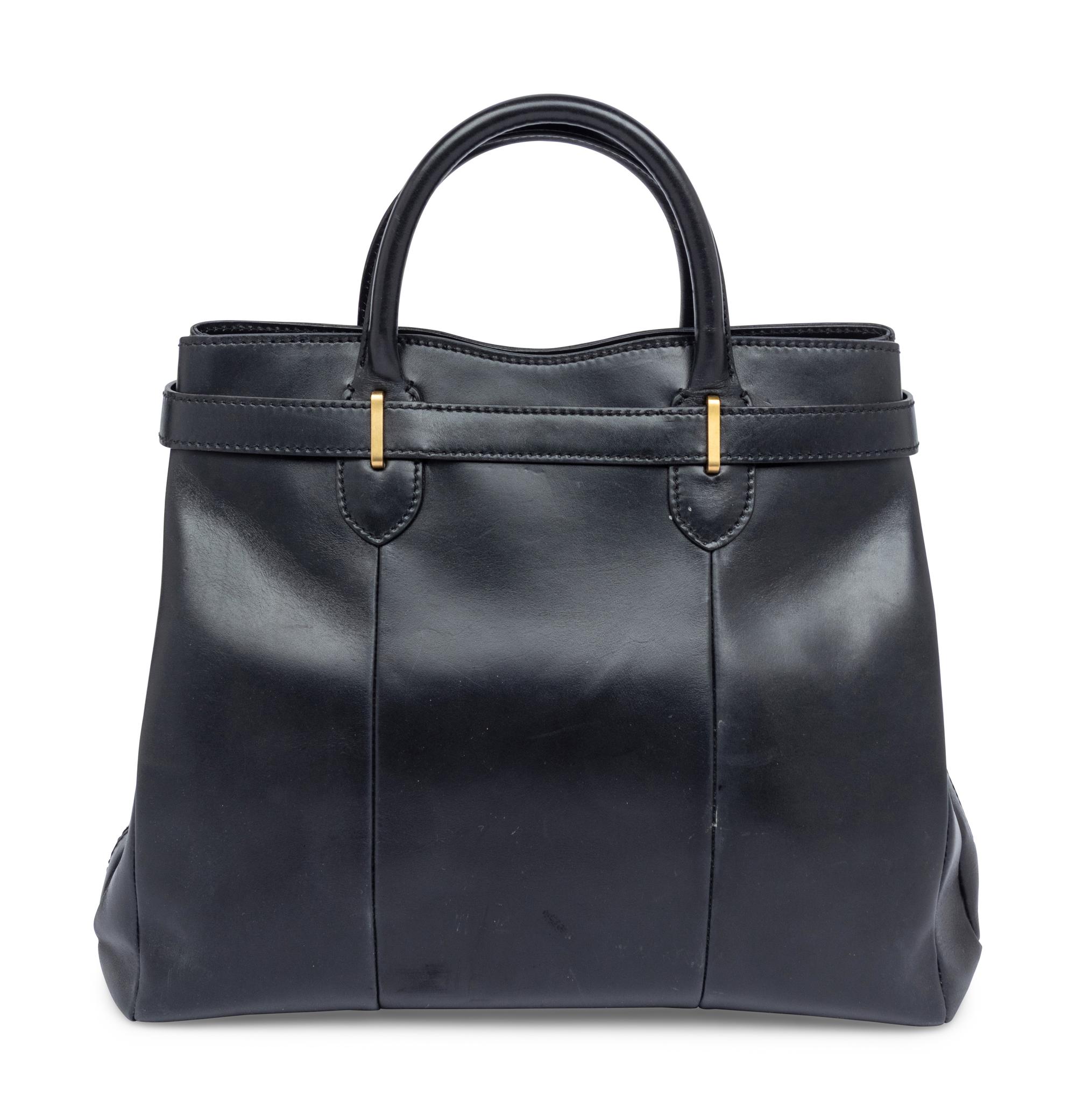 Gucci, Black Leather Tote