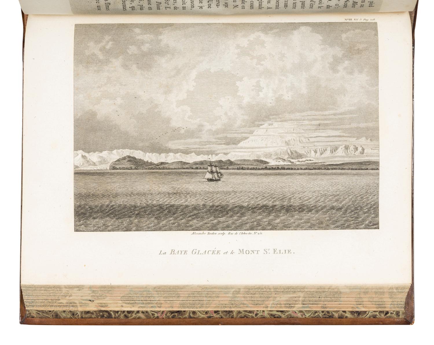 VANCOUVER, George, Captain (1757-1798). Voyage de Decouvertes, a l'Ocean Pacifique du Nord, et autour du Monde. Translated by P.H. Henry . Paris: L'Imprimerie de la Republique, An VIII [1799-1800].