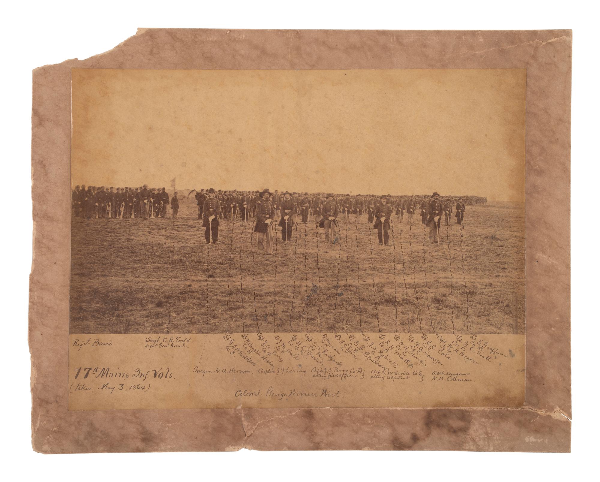 [CIVIL WAR]. Archive of George O. Currier, 17th Maine Infantry, incl. journal with significant GETTYSBURG content, among other important battles. 1863-64.