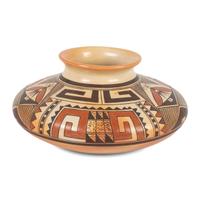 Polychrome Pottery Jar and Canteen