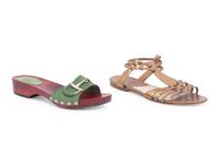 Two Pairs of Designer Sandals: Gucci and Dior