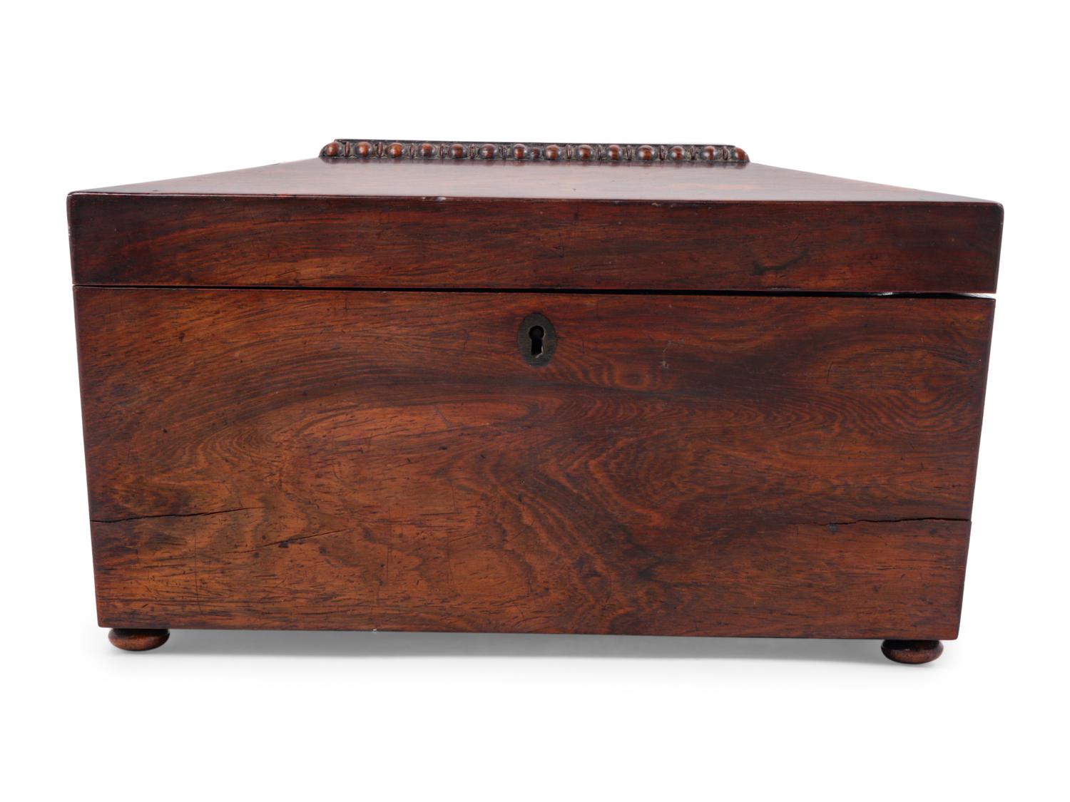 A Regency Rosewood Tea Caddy