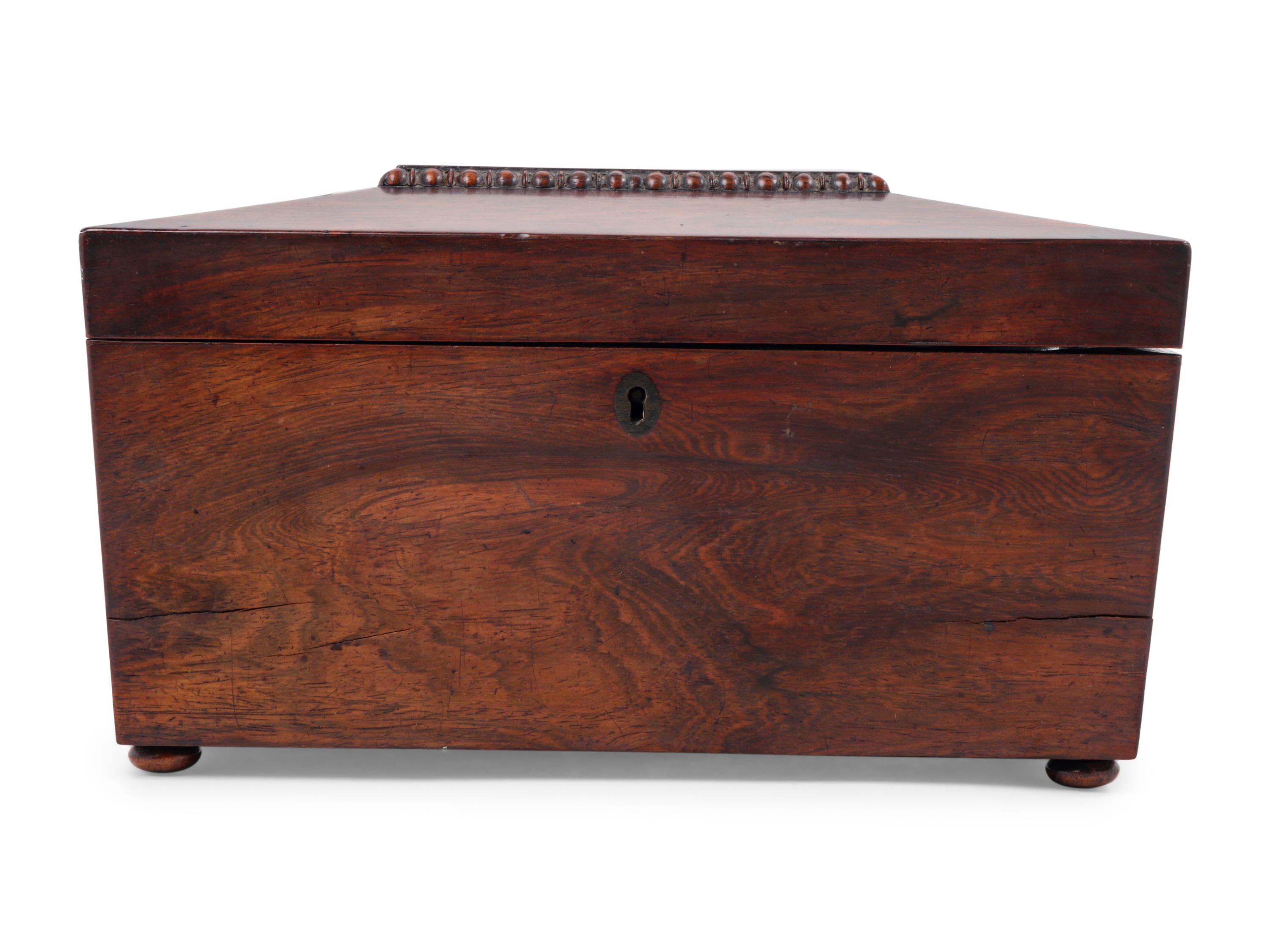 A Regency Rosewood Tea Caddy