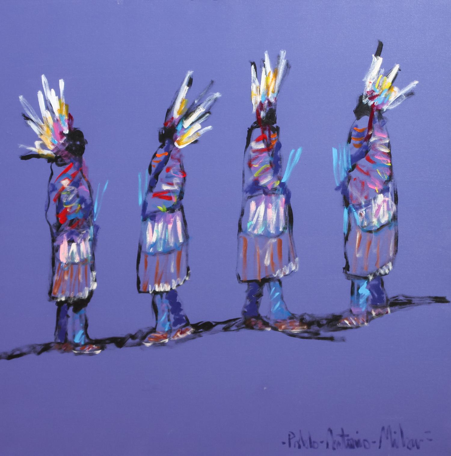Pablo Antonio Milan, (American, b. 1961), Apache Warrior