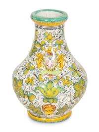 A Large Italian Faience Vase