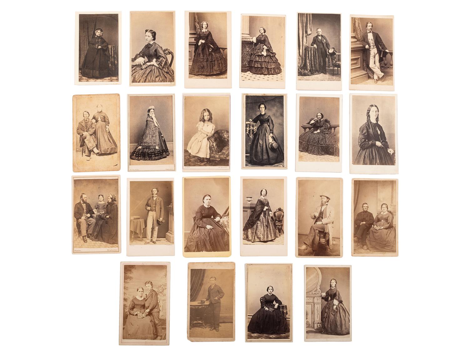 [EARLY PHOTOGRAPHY]. 100+ CDVs, stereoviews, & tintypes of Civil War personalities & civilians.
