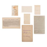 [Lincoln, Abraham] Group of Seven Photographs of Lincoln's Springfield Home and Funeral