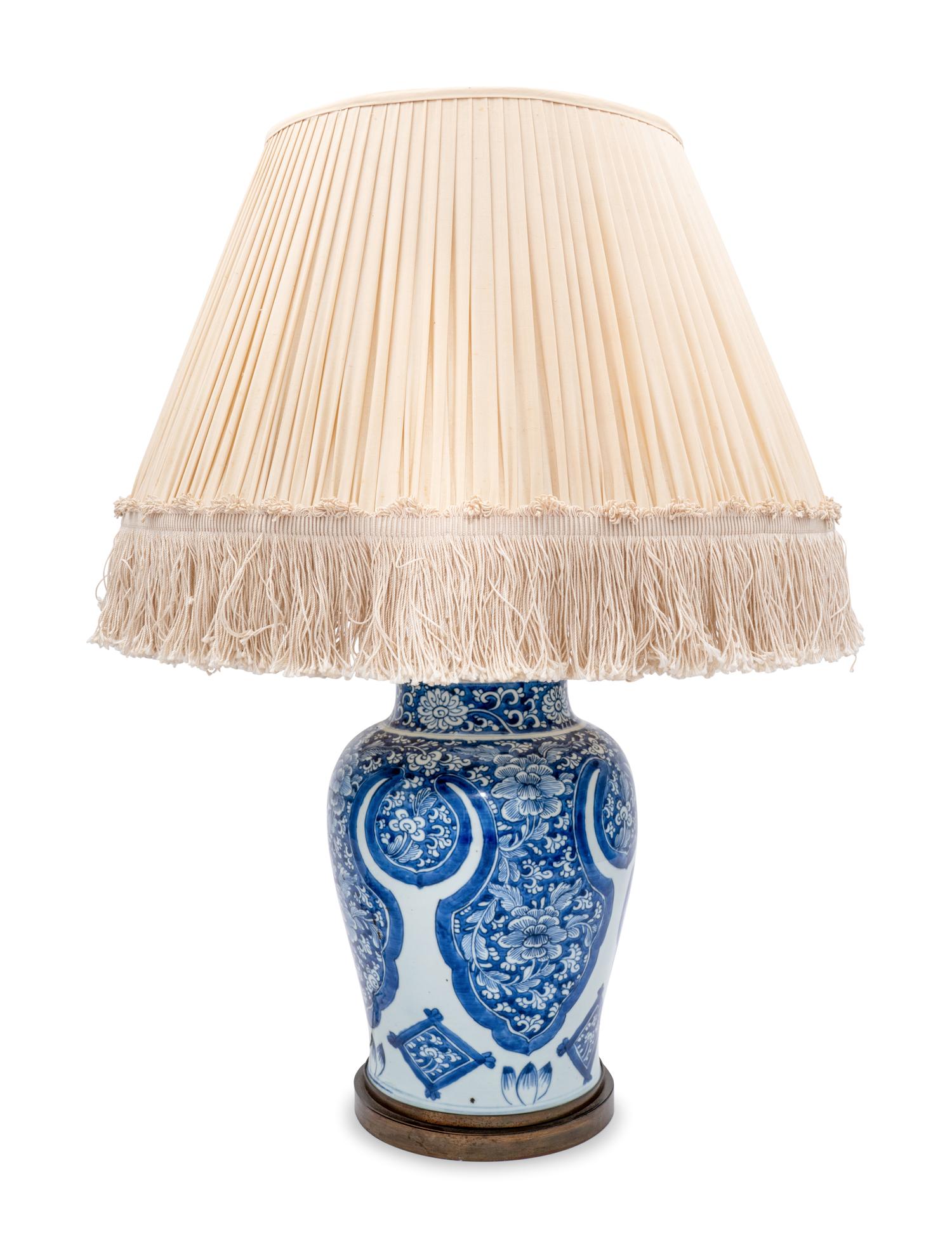 Three Glazed Ceramic Table Lamps