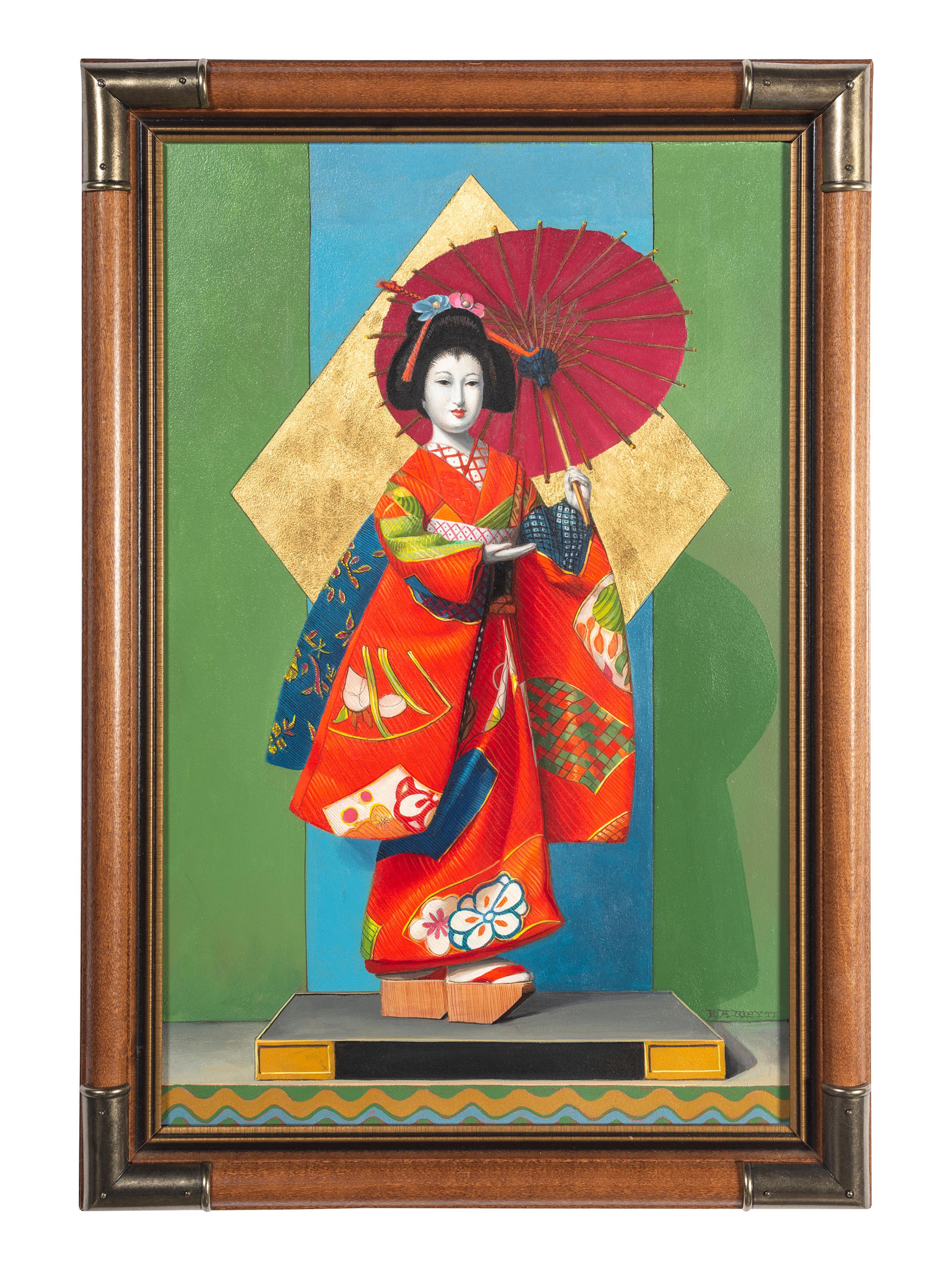 Geisha with Umbrella