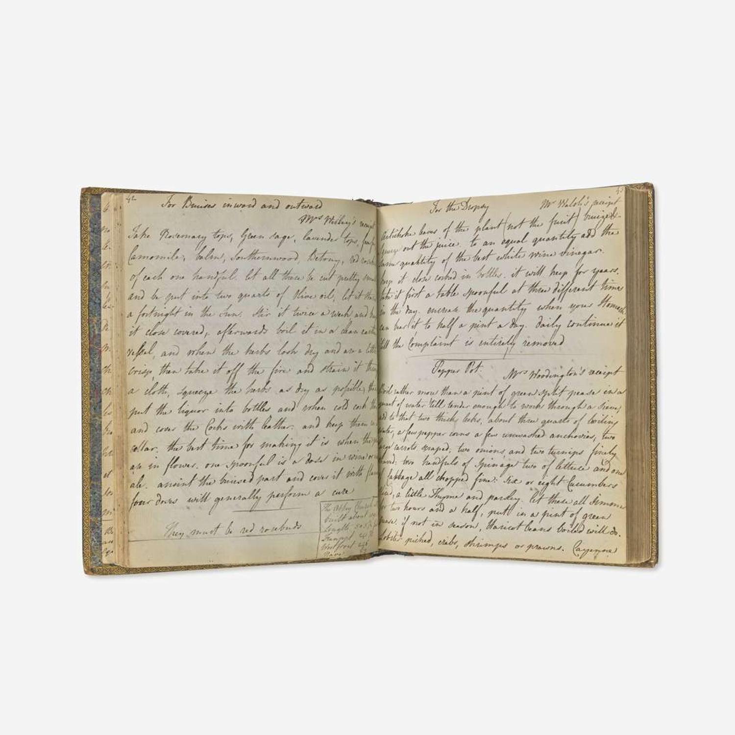 [Food & Drink] Group of 3 Manuscript Recipe Notebooks