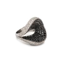DIAMOND AND BLACK DIAMOND RING