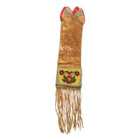 Cree Beaded Hide Tobacco Bag