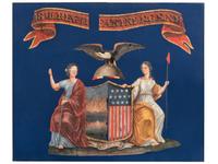 [CIVIL WAR]. Semi-restored flag of the 13th New York State Militia, the "National Grays."