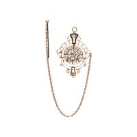 ANTIQUE, DIAMOND AND ENAMEL PENDANT/BROOCH