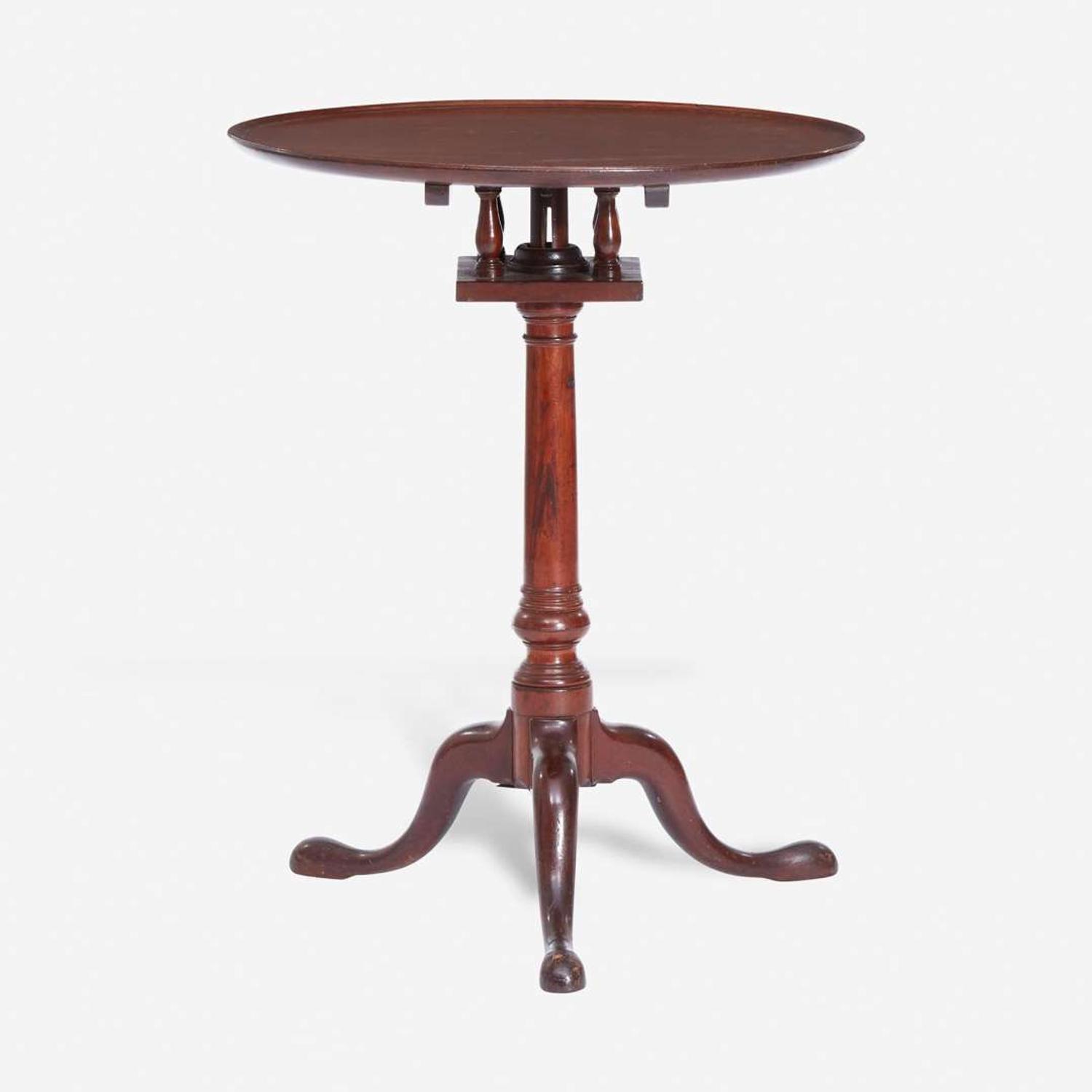 A Chippendale carved mahogany tilt-top candlestand Philadelphia, PA, circa 1770