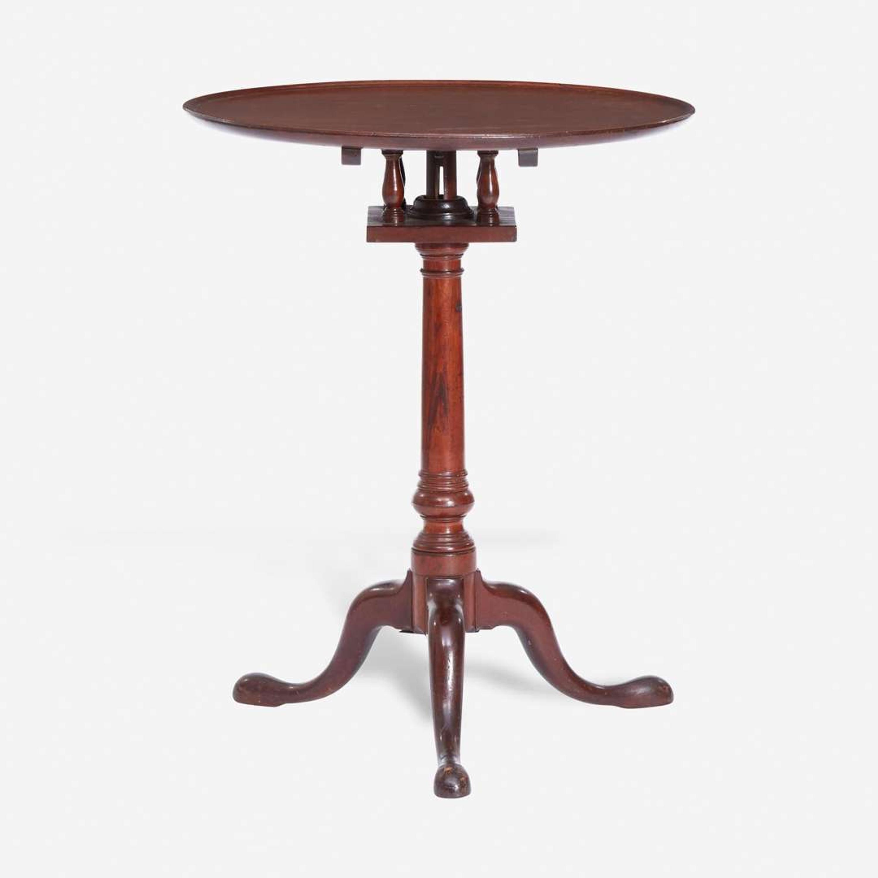 A Chippendale carved mahogany tilt-top candlestand Philadelphia, PA, circa 1770