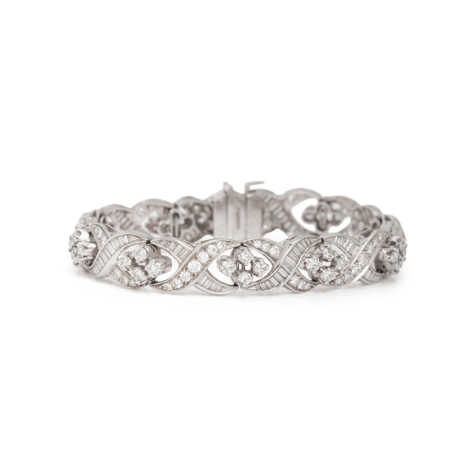 DIAMOND AND PLATINUM BRACELET