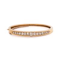 ROSE GOLD AND DIAMOND BANGLE BRACELET
