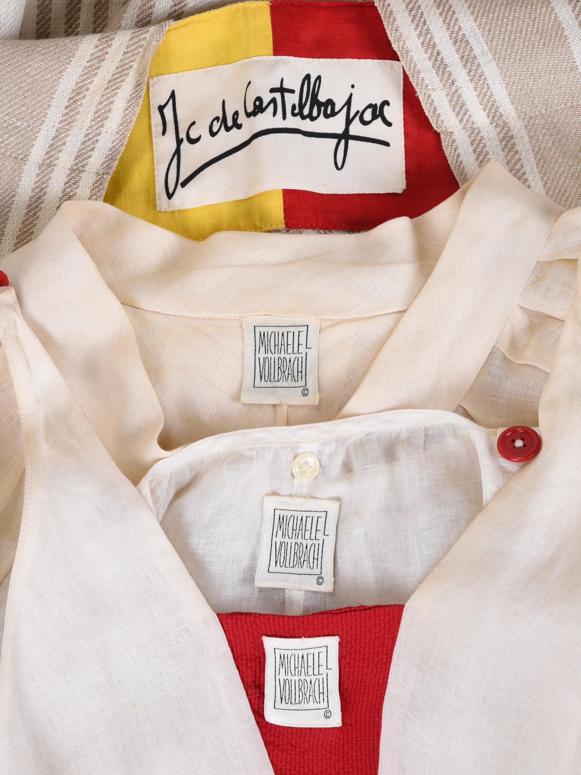 Two Designer Ensembles: One Michaele Vollbracht and One Castelbajac, 1980s