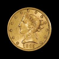 A United States 1885-S Liberty Head $5 Gold Coin