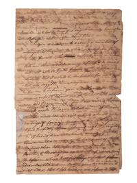 [WAR OF 1812]. MORGAN, General David B. Morgan (ca 1772-1848). Autograph letter signed. August 1829.